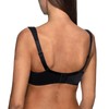 frugue Underwired Minimiser Ladies Bra with Side Support Black UK