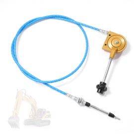 Creative.c Manual Throttle Cable 2m Throttle Accelerator Cable Replacement for Excavator Mixer