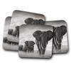 4 Set - Elephant Herd Coaster - Safari Africa Zoo