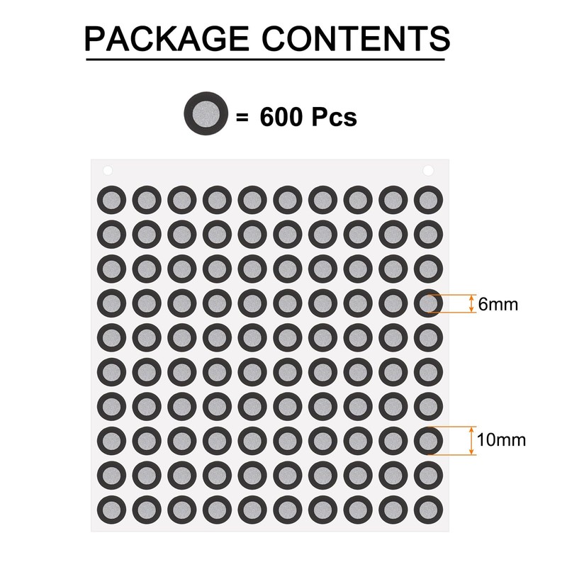 sourcing map 600Pcs 3D Scanner Markers 6mm for 3D Scanner,