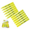 DOLLAR Neon HL5 Highlighter Pens, YELLOW, Pack of 12, Chisel