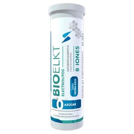 BIOELKT  Electrolitos efervecentes 8 IONES sin azucar  Essentials Innovation  10 Tabletas Sabor Mora Azul                                             