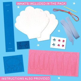 Express Yourself MIP Get Set Make Create Your Felt Sea Shell Bag Kids Craft Kit for Kids GSET012