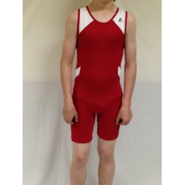Russell Athletic Men's Wrestling Sprinter Singlet Medium Red/White