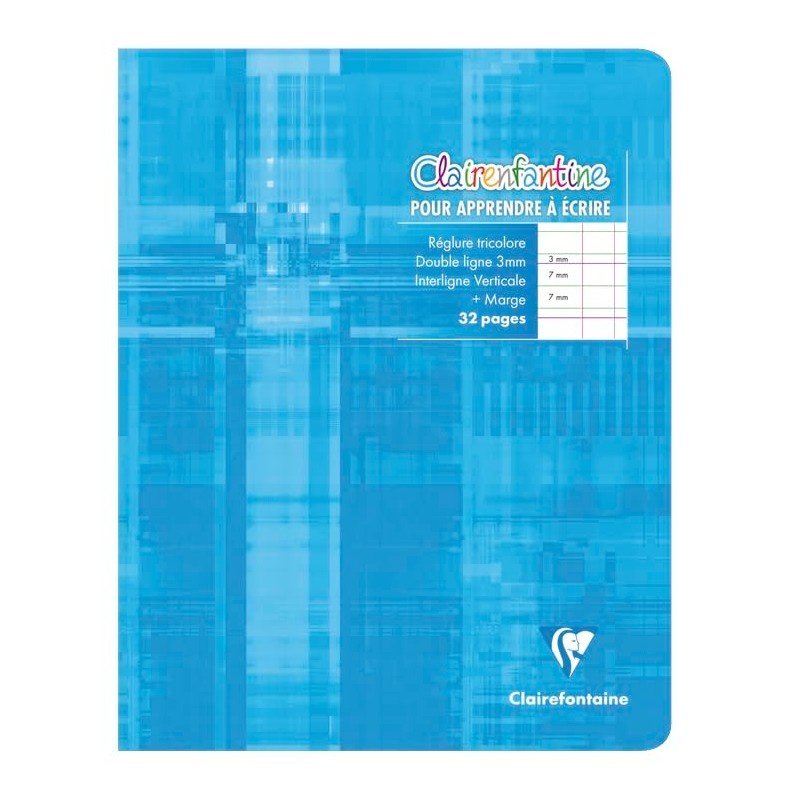Clairefontaine 3794AMZC Set of 6 Stapled Writing Notebooks - 17x22