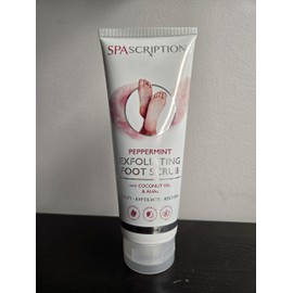 SpaScriptions Peppermint Exfoliating Foot Scrub with Peppermint, Coconut Oil, Alpha Hydroxy Acids (AHAs), Exfoliates, Purify, and Restores (10.5 oz)