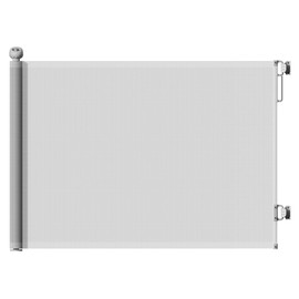 OCOELY Retractable Baby Gates 55" Wide 33" Tall, Mesh Baby Gate or Mesh Dog Gate, Child Safety Gate for Doorways Stairs, Hallways, Indoor/Outdoor, Grey