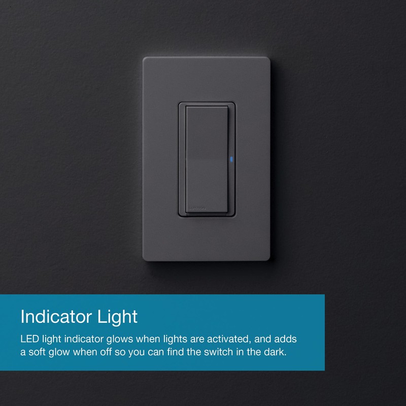Lutron Claro Smart Light Switch w/ Wall Plate for Caseta