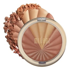 Paleta Rubor Milani en Polvo Coral Beams Natural 7g e Iluminador