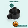 Heyalan Wall Mount Shower Hose Connector for Shower Handheld Brass