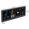 infactory Farbwetterstationen: WLAN-Funk-Wetterstation mit Widescreen-VA-Display, Außensensor und App (WLAN-Farbwetterstationen, Gartenthermometer)