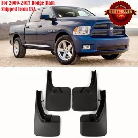 Unbranded 4 Pcs Front Rear Splash Mud Guards Flaps For 09-18 Dodge Ram 1500 2500 3500