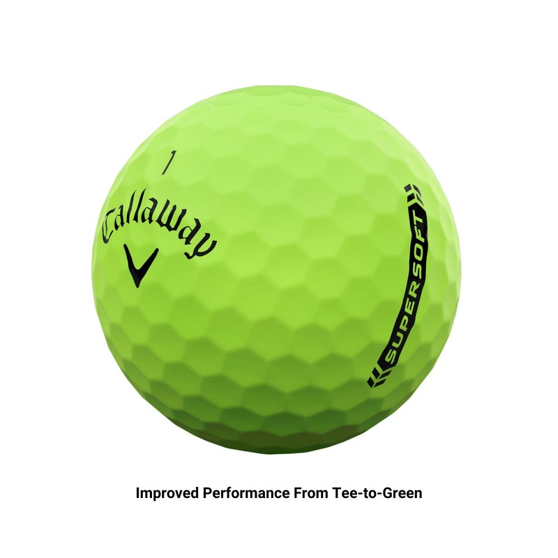 Callaway 2023 Supersoft Golf Balls, Green (Pack of 12)
