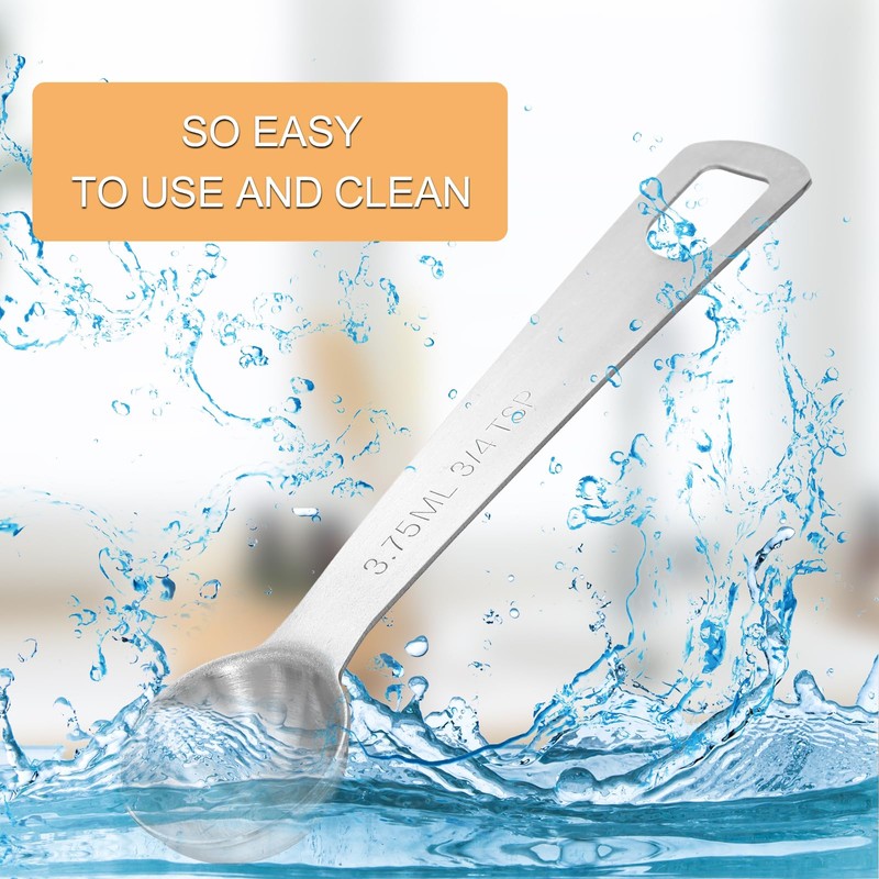 2Pcs 3/4 tsp Measuring Spoon, (1/4 tbsp | 3.75 ml