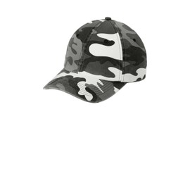 Port Authority Camouflage Cap,Winter Camo,One Size