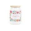 Purely Home Flower Border Ceramic Decaf Tea Storage Canister -