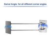 RV Shower Corner Storage Bar- Adjustable Stainless Steel Rod for