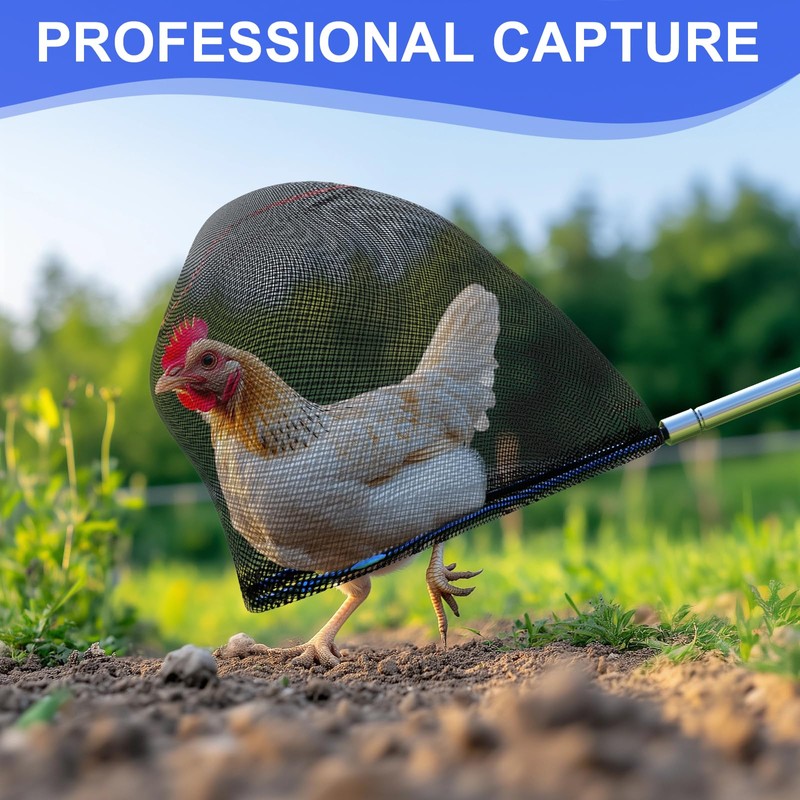 Viscogrip Chicken Catching Net 2 Pcs, Chicken Net for Chicken