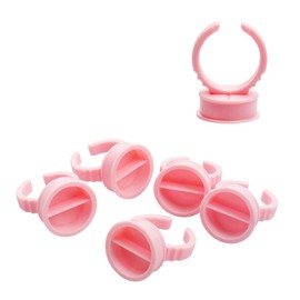 CENPEK Pack of 100 Eyelash Extensions Accessories Glue Rings Eyelash Glue Holder for Volume Eyelashes Fan Lash Glue Ring Cup for Eyelash Extension Supplies Eyelashes