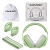 Lilian&Gema 2-in-1 Baby Ear Muffs Noise Protection, Adjustable Baby Headphones