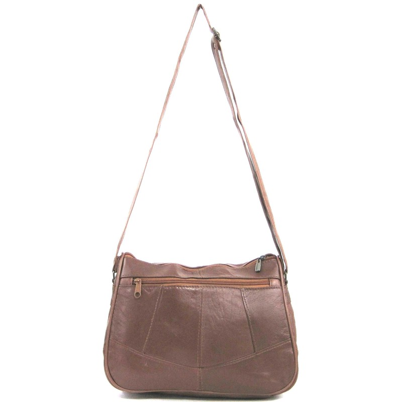 SNUGRUGS Womens Super Soft Nappa Leather Shoulder Bag/Handbag with Two