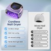 Ayshone Professional Rechargeable 96W UV LED Nail Lamp,Cordless UV Light