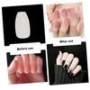 Healeved Ballet Nails Pcs Fake Nail Patches Manicure Detachable Reusable