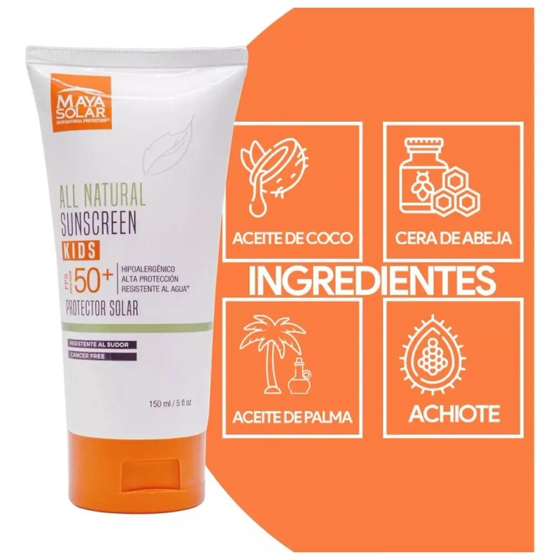 Protector Solar Dermatologico Para Niños Fps 50+ Maya Solar