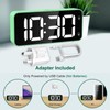 HERMIC Digital Alarm Clock Bedside Mains Powered Large Digital Led