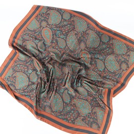 YOUR SMILE Silk Like Scarf Women's Fashion Pattern Large Square Satin Headscarf Headdress (212)