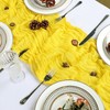 8 Pack Lemon Yellow Cheesecloth Table Runner 10Ft Gauze Cheese