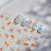 1 Sheets 5D Embossed Goldfish Nail Stickers for Nail Art