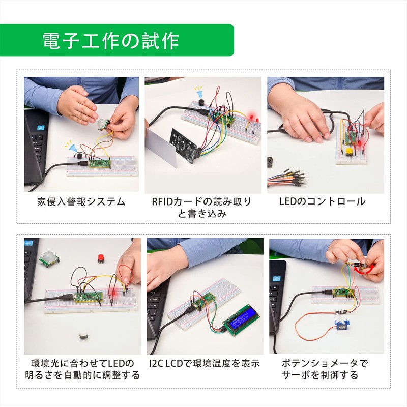 OSOYOO Raspberry Pi Pico Kit, Python Programming Sensor with Raspberry