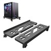 Qcdou PC Stand, Adjustable Mobile CPU Stand Under Desk, Ventilated