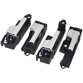 TQPONLY Front/Rear Interior Door Handle Left & Right Side (4 Pcs) Compatible with 2006-2012 Ford Fusion,2007-2012 Lincoin MKZ,2006 Lincoin Zephyr,2006-2012 Mercury Milan