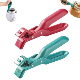 Pinzas para placa caliente, pinzas elevadoras de placa caliente, clip multifuncional antiquemaduras, soporte de placa de silicona antideslizante para 