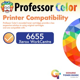 Professor Color Re-Coded OEM Toner Cartridge Replacement for Xerox WorkCentre 6655 | 106R02745 - High Yield Magenta (7,500 Pages)