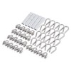 60 Pcs 5/32" M4 Cable Clamps Assortment Kit Wire Clamps