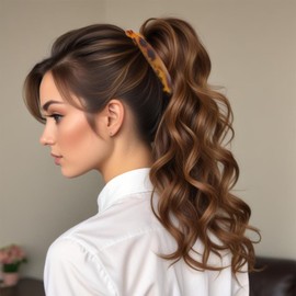 GEEHUA Pack of 4 Large Banana Hair Clips, Vintage Banana Clip, Ponytail Hair Clip, Non-Slip Banana Clip, High-Quality Banana Clips, Robust Hair Accessories for Women and Girls