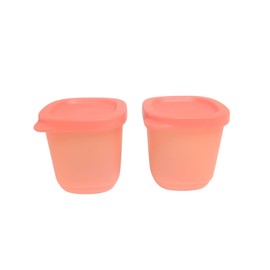 Tupperware Fridge Gnome Midgets 110 ml Set of 2 Mini Liliput Cups Gnome Cups Minis (Orange 2 x 110 ml)