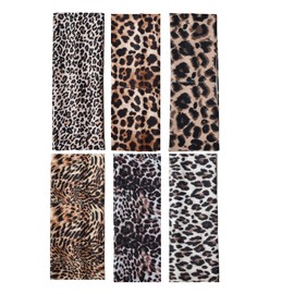 6 Pcs Hair Bands Stretchy Headbands for Women's Hair,Leopard Hair Bands for Women,Elastic Headband,Womens Headbands,Ladies Wide Headband Head Bands for Women Yoga Sports Hair Accessories