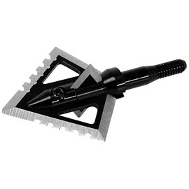 Magnus 4 Blade Hornet Ser-Razor Broadhead (3-Pack), Black, 125-Grain
