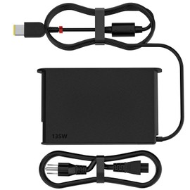 135W 20V 6.75A AC Adapter Fit for Lenovo Thinkpad X1 P1 P15v T15p T440P T460P T470p T540p W500 W540 W54C W55 Power Supply Cord Legion Y50 Y520 Y530 Y7000P SA10E75864 ADL135NLC3A Laptop Charger