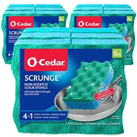 O-Cedar Multi-Use Scrunge Scrubber Sponge (Pack of 24)