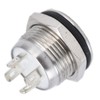5Pcs Button Switch Stainless Steel Flat Top Button with LED