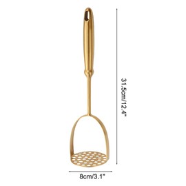 Potato Masher, Stainless Steel Food Masher, Multifunctional Kitchen Mashed Cooking Tool for Avocado Potatoes Beans Vegetable Fruits