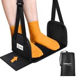CERBONNY Airplane Foot Rest - Airplane Travel Flight Essential for Relaxing Your Feet During Airplane Journeys(2 Traps)