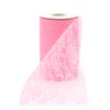 Offray Lacey Craft Ribbon, 6-Inch by 25-Yard Spool, Pink