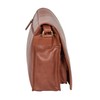 Womens Real Leather Satchel Shoulder Organiser Cross Body Flap over