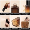 Segbeauty 1.7oz Amber Glass Spray Bottles Empty for Travel, 2pcs